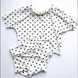 Bummie and crop tee set